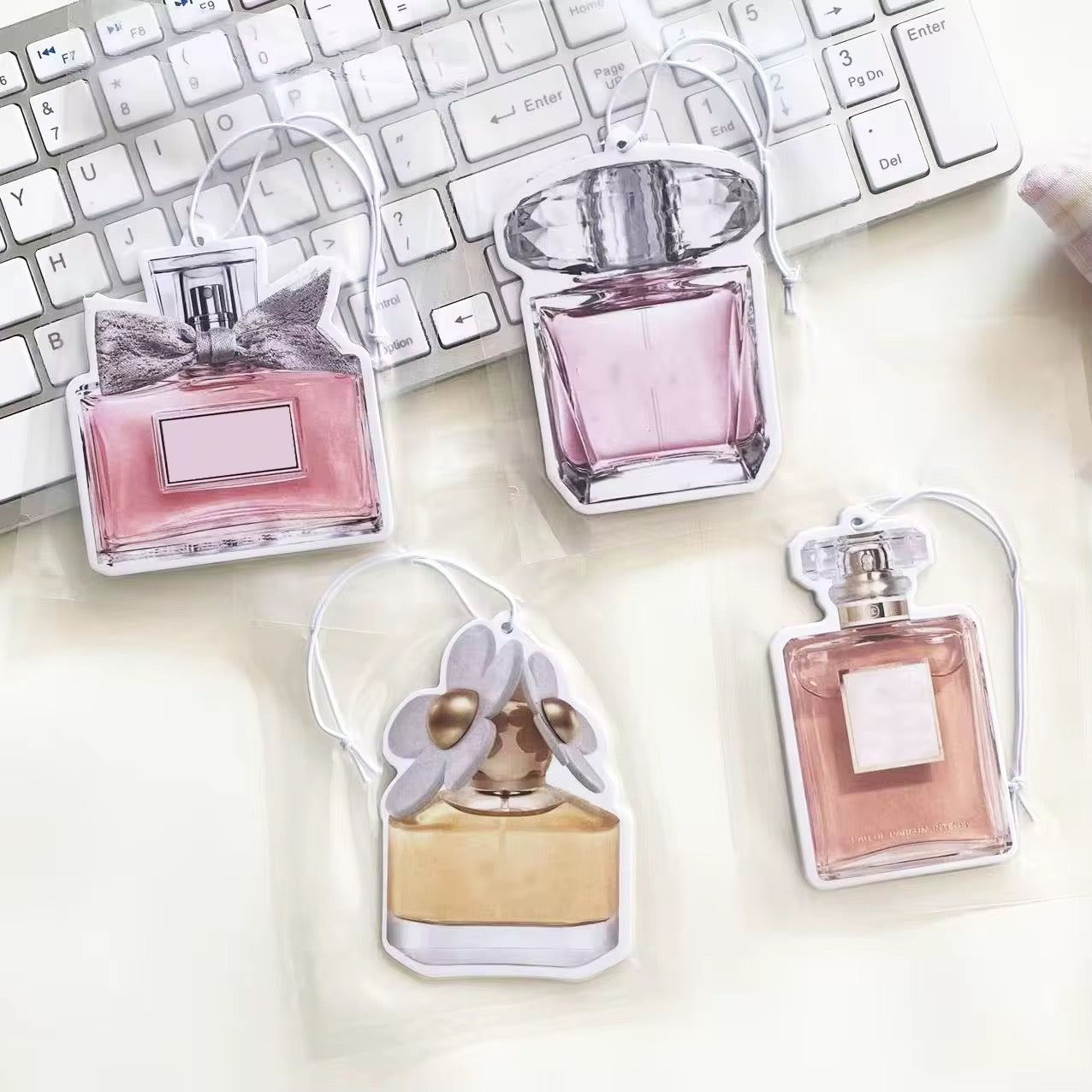 Elevate your everyday with our luxury air fresheners, inspired by iconic designer perfume bottles