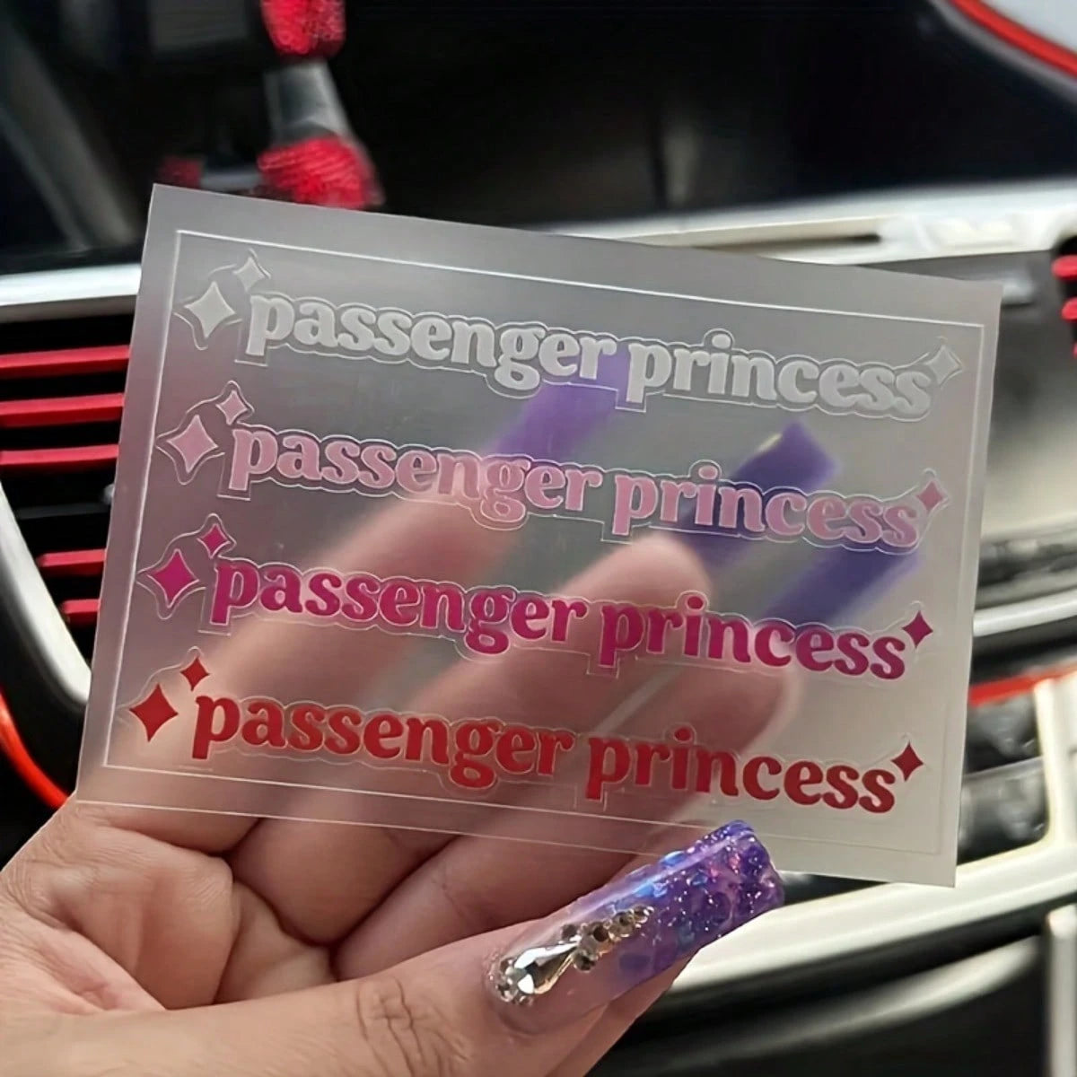 Passenger Princess | Car Sticker Set