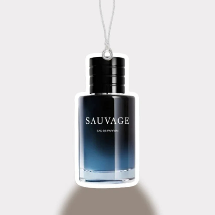 Sauvage perfume bottle on a white background