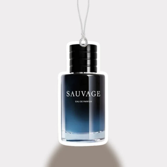 Sauvage perfume bottle on a white background